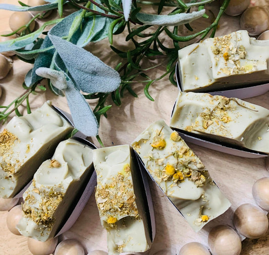 Peppermint Rosemary Goat  Milk Soap